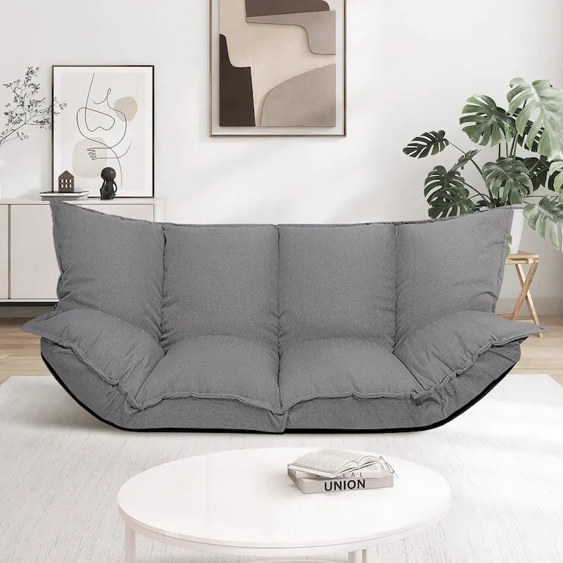 Divano moderno pigro, set futon carini, divano letto comodo e regolabile