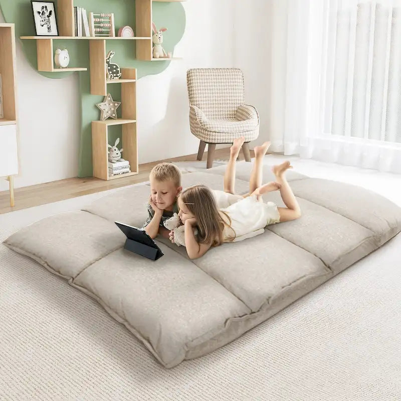 Divano moderno pigro, set futon carini, divano letto comodo e regolabile
