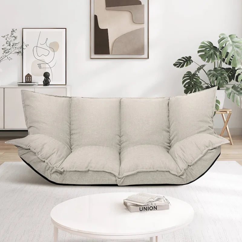 Divano moderno pigro, set futon carini, divano letto comodo e regolabile