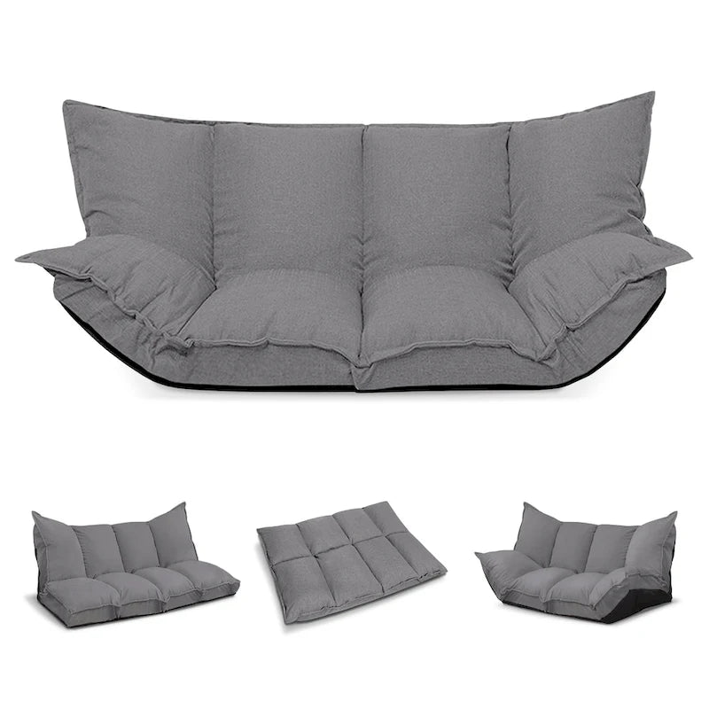 Divano moderno pigro, set futon carini, divano letto comodo e regolabile