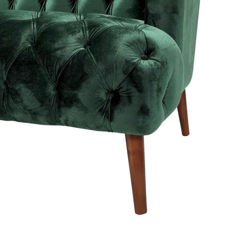 Adelia Modern Glam Tufted Velvet Sofa by Christopher Knight Home