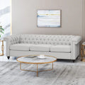 Parkhurst Tufted Grey Chesterfield Sofa by Christopher Knight Home