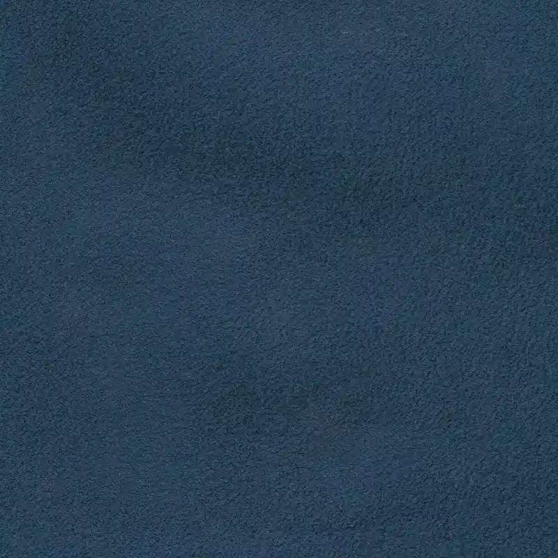 Divano Aruca Navy Blue in microfibra con cuscini per schienale