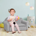 Divano per bambini Qaba, sedia con braccioli in legno per bambini in età prescolare, divanetto per bambini per la camera dei bambini, asilo con vano portaoggetti nascosto