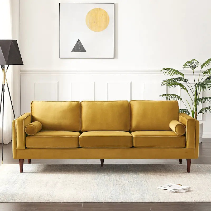 Divano Lavinia in Stile Moderno di Metà Secolo per Soggiorno - 33 x 88 x 34