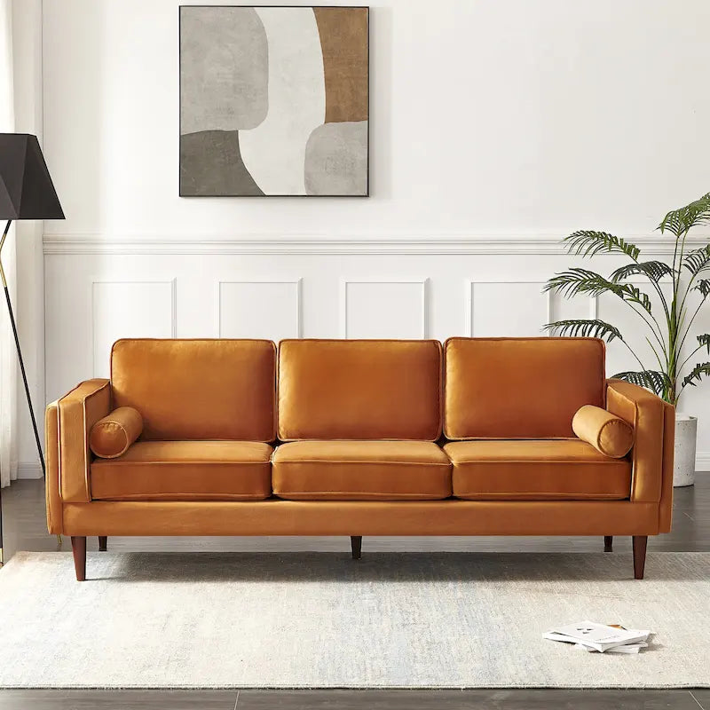 Lavinia Mid Century Modern Style Sofa Couch for Living Room - 33 x 88 x 34