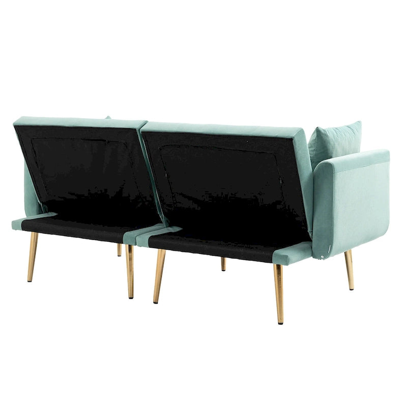Divano modulare d'accento con piedini in metallo - 30,31 x 30,71 x 65,36