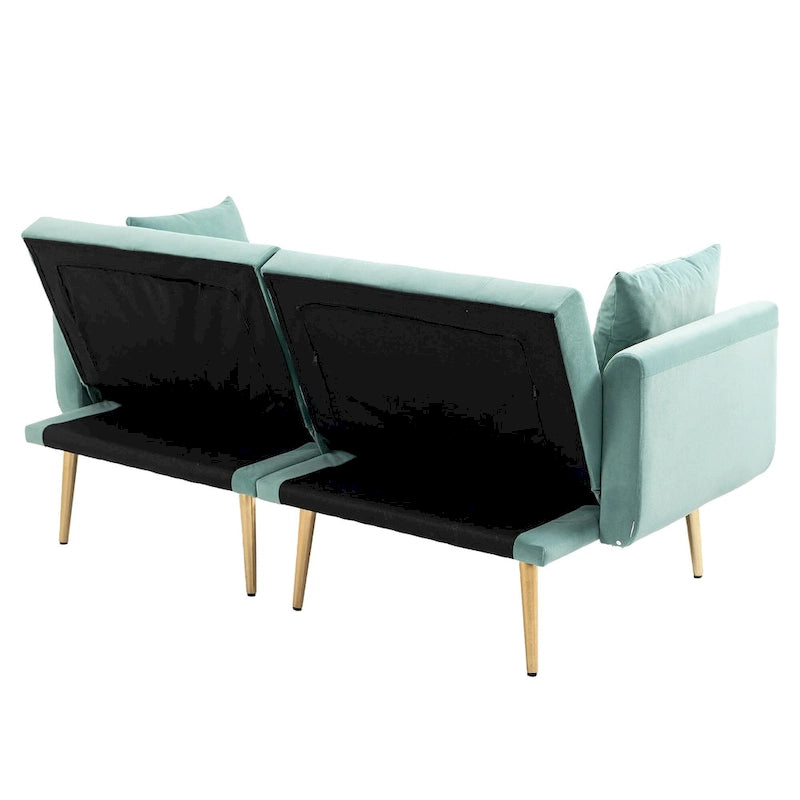 Divano modulare d'accento con piedini in metallo - 30,31 x 30,71 x 65,36