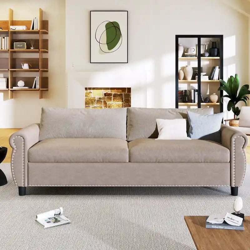 U_Style 80.7 Divano Letto 2 in 1 con Ampio Materasso (63*70.9*3.3 pollici), per Soggiorno e Camera da Letto