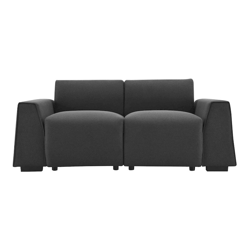 [VIDEO fornito] [Novità] Divano moderno in tessuto di lino 71*35.5, elegante e minimalista, divano a 2-3 posti, facile da installare, squisito divanetto