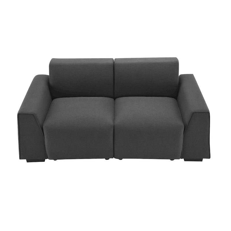 [VIDEO fornito] [Novità] Divano moderno in tessuto di lino 71*35.5, elegante e minimalista, divano a 2-3 posti, facile da installare, squisito divanetto