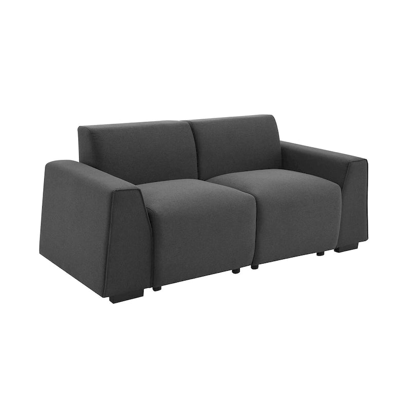 [VIDEO fornito] [Novità] Divano moderno in tessuto di lino 71*35.5, elegante e minimalista, divano a 2-3 posti, facile da installare, squisito divanetto