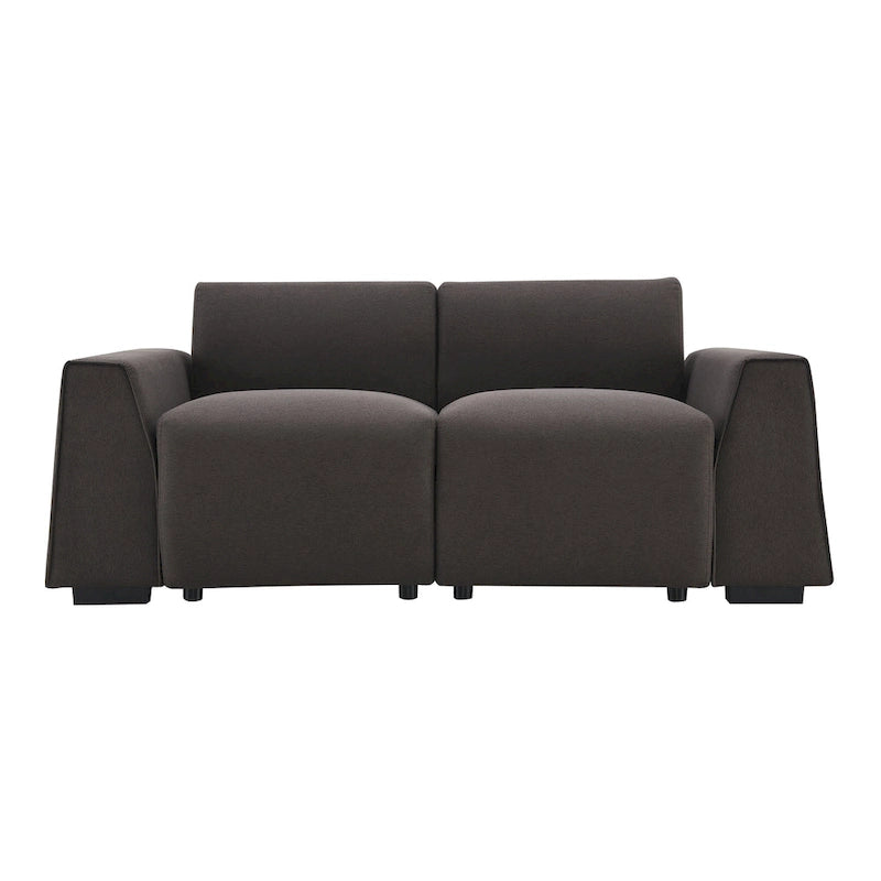 [VIDEO fornito] [Novità] Divano moderno in tessuto di lino 71*35.5, elegante e minimalista, divano a 2-3 posti, facile da installare, squisito divanetto