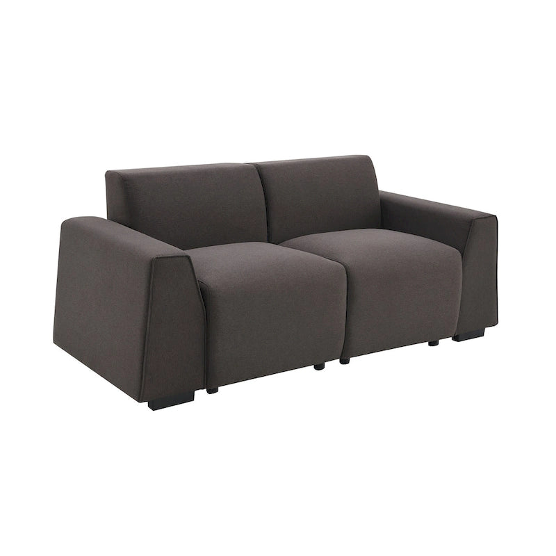 [VIDEO fornito] [Novità] Divano moderno in tessuto di lino 71*35.5, elegante e minimalista, divano a 2-3 posti, facile da installare, squisito divanetto