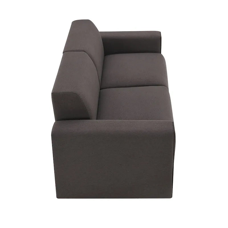 [VIDEO fornito] [Novità] Divano moderno in tessuto di lino 71*35.5, elegante e minimalista, divano a 2-3 posti, facile da installare, squisito divanetto