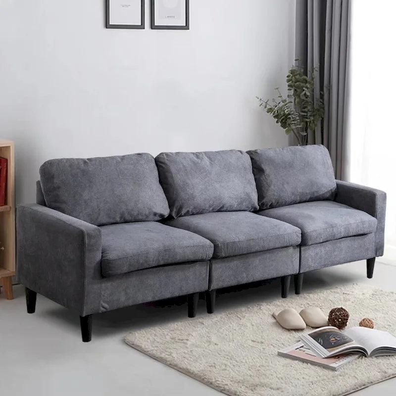 Divano componibile trasformabile fai da te con pouf