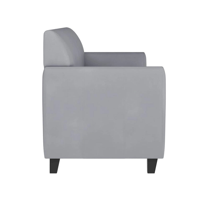 Divano in LeatherSoft con Cornice Cucita a Linee Pulite - 70L x 29P x 32.25A