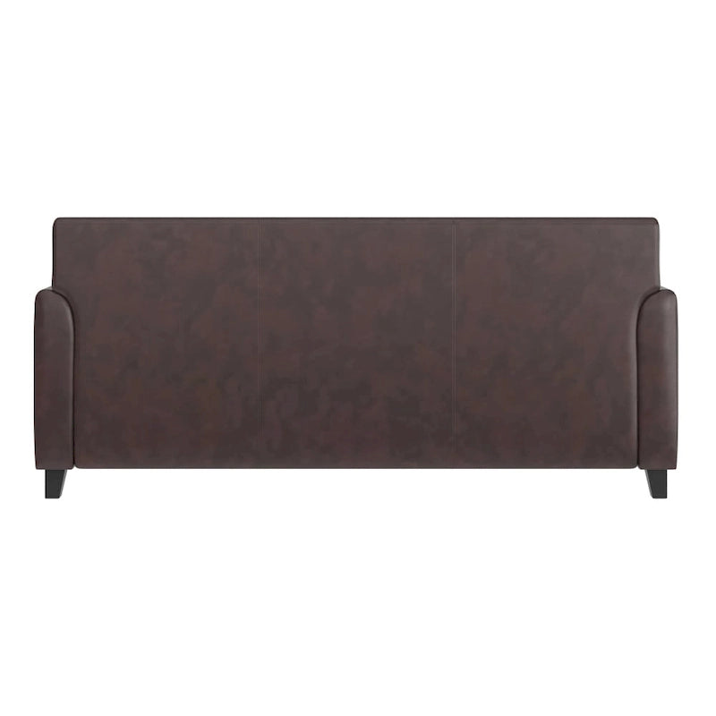 Divano in LeatherSoft con Cornice Cucita a Linee Pulite - 70L x 29P x 32.25A