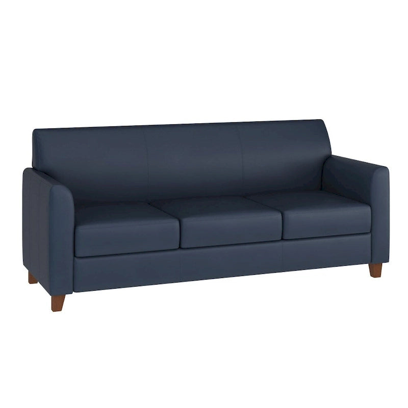 Divano in LeatherSoft con Cornice Cucita a Linee Pulite - 70L x 29P x 32.25A