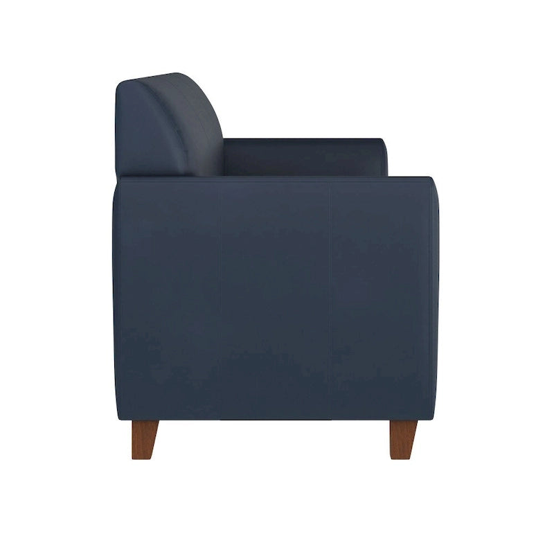 Divano in LeatherSoft con Cornice Cucita a Linee Pulite - 70L x 29P x 32.25A