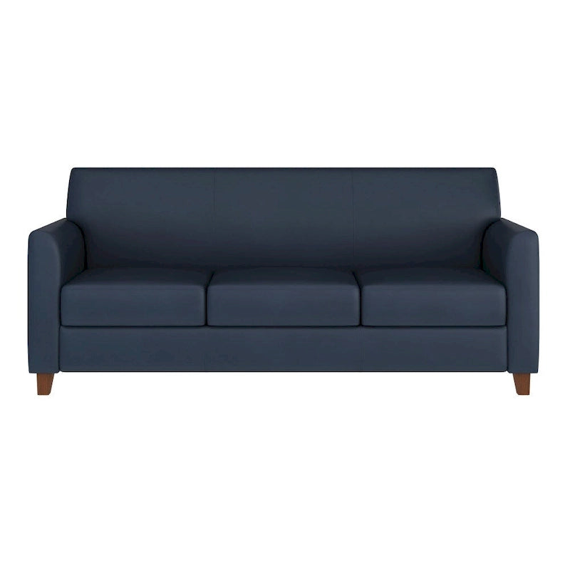Divano in LeatherSoft con Cornice Cucita a Linee Pulite - 70L x 29P x 32.25A