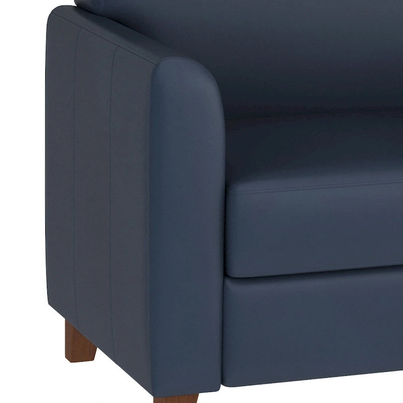 Divano in LeatherSoft con Cornice Cucita a Linee Pulite - 70L x 29P x 32.25A