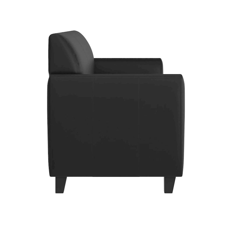 Divano in LeatherSoft con Cornice Cucita a Linee Pulite - 70L x 29P x 32.25A