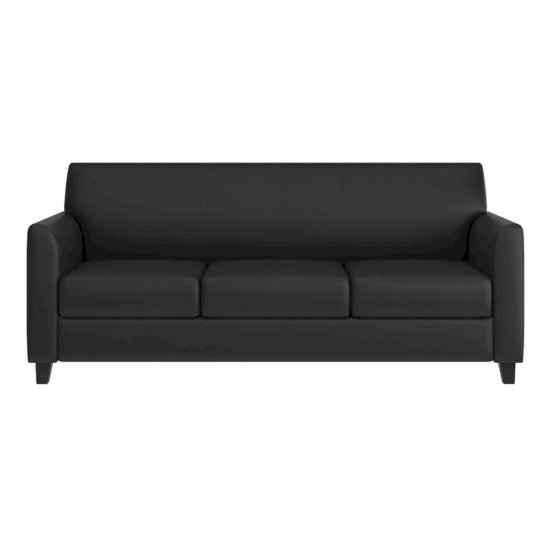 Divano in LeatherSoft con Cornice Cucita a Linee Pulite - 70L x 29P x 32.25A