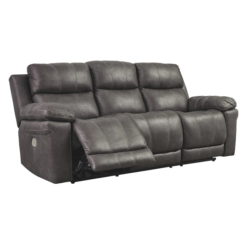 Erlangen Contemporary Power Reclining Sofa with Adjustable Headrest Midnight