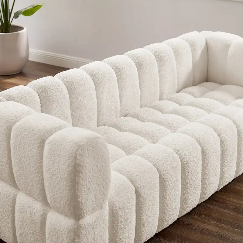 VANOMi 85inch Modern Couch, Leisure Comfortable Sofa - 85 x 33.86