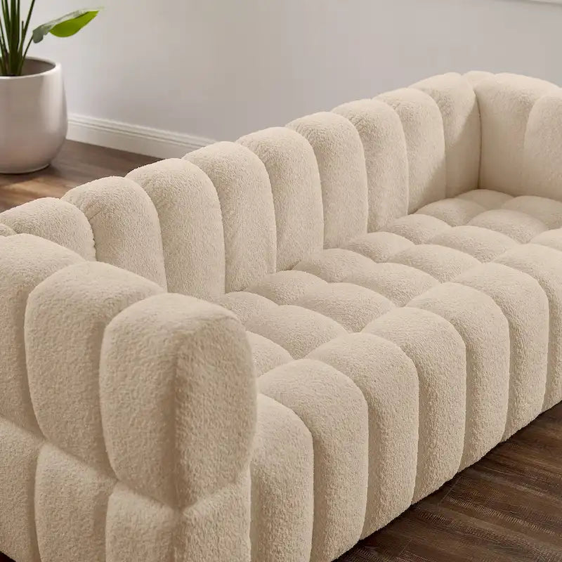 VANOMi 85inch Modern Couch, Leisure Comfortable Sofa - 85 x 33.86