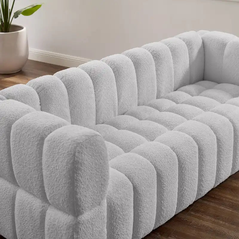VANOMi 85inch Modern Couch, Leisure Comfortable Sofa - 85 x 33.86