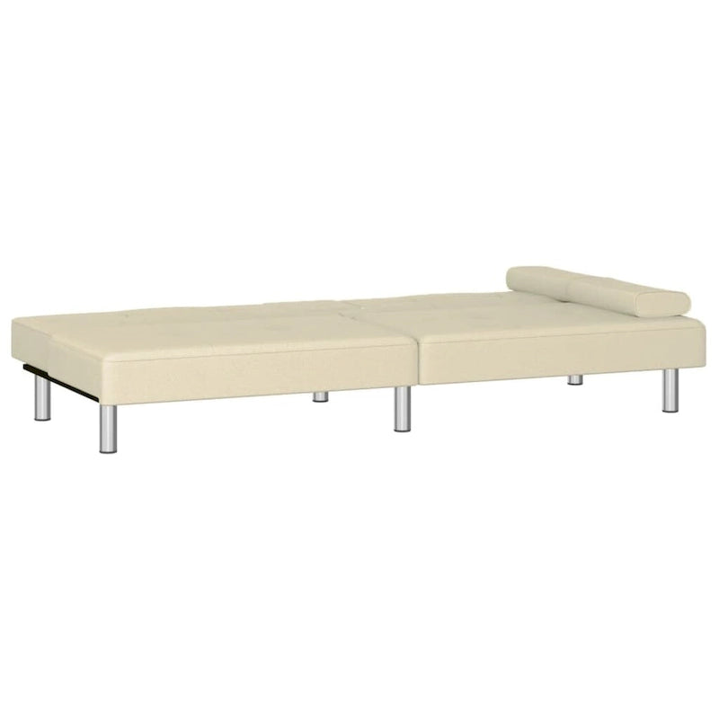 vidaXL Sofa Bed Foldable Sleeper Sofa Couch Bed with Cup Holders Faux Leather - 78.7 x 35 x 27.6