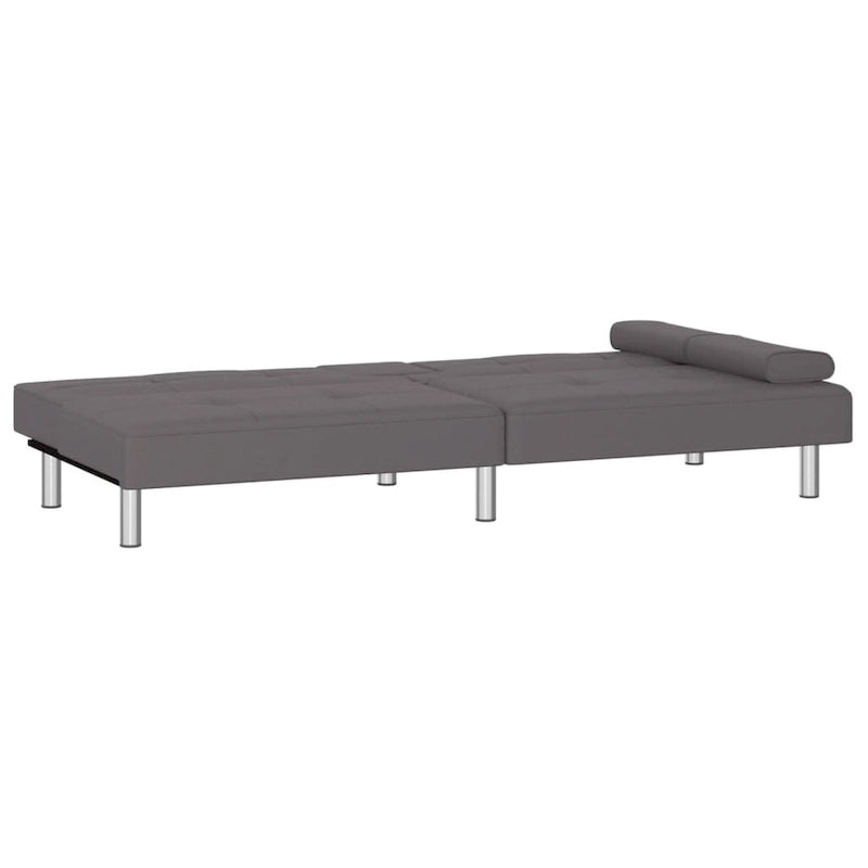 vidaXL Sofa Bed Foldable Sleeper Sofa Couch Bed with Cup Holders Faux Leather - 78.7 x 35 x 27.6