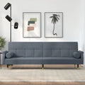 vidaXL Divano letto Divano a due posti convertibile con cuscini per monolocale Velluto - 85 x 35 x 27.6