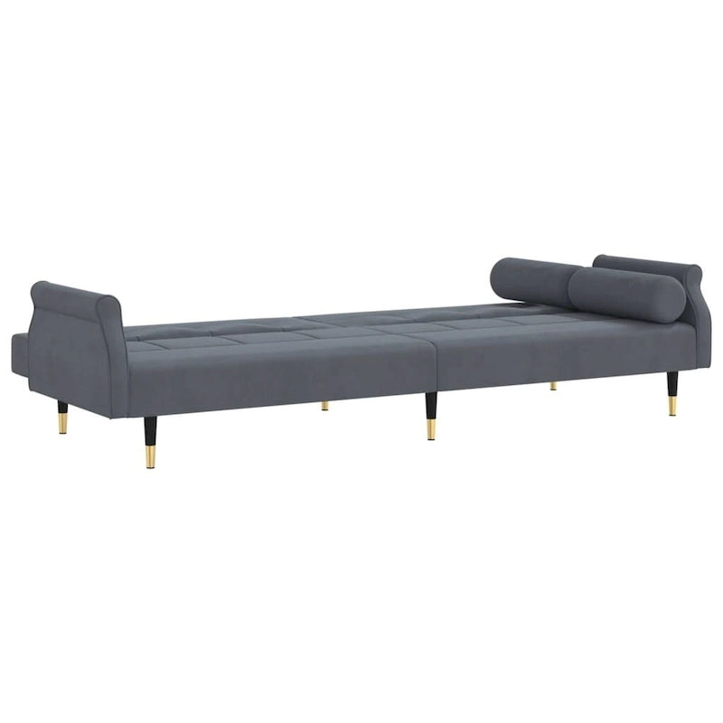 vidaXL Divano letto Divano a due posti convertibile con cuscini per monolocale Velluto - 85 x 35 x 27.6