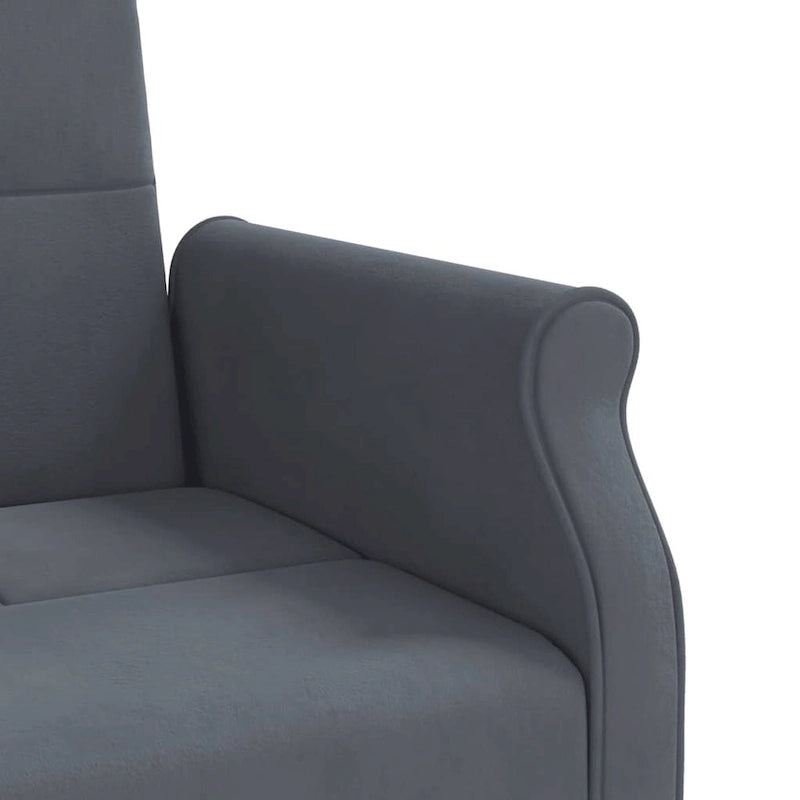 vidaXL Divano letto Divano a due posti convertibile con cuscini per monolocale Velluto - 85 x 35 x 27.6