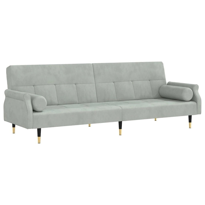 vidaXL Divano letto Divano a due posti convertibile con cuscini per monolocale Velluto - 85 x 35 x 27.6
