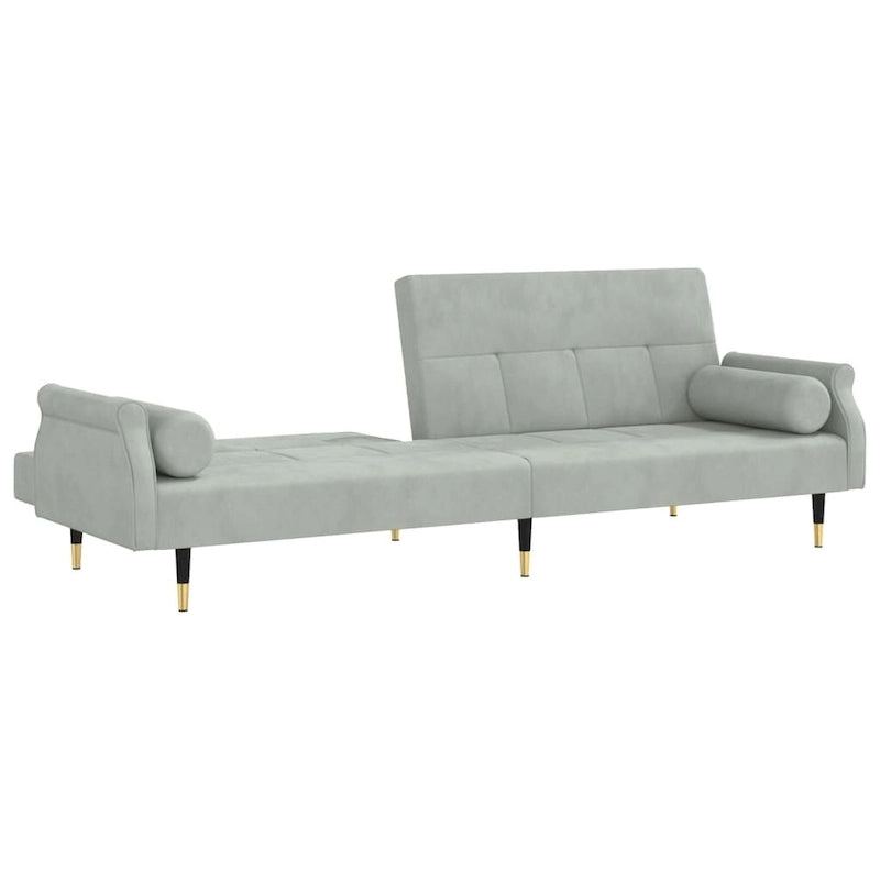vidaXL Divano letto Divano a due posti convertibile con cuscini per monolocale Velluto - 85 x 35 x 27.6