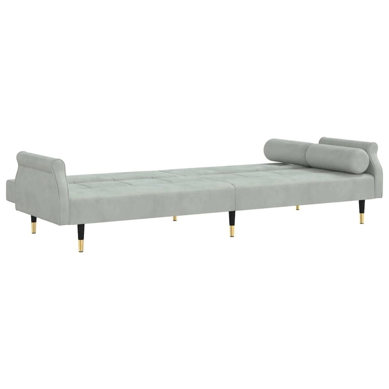 vidaXL Divano letto Divano a due posti convertibile con cuscini per monolocale Velluto - 85 x 35 x 27.6