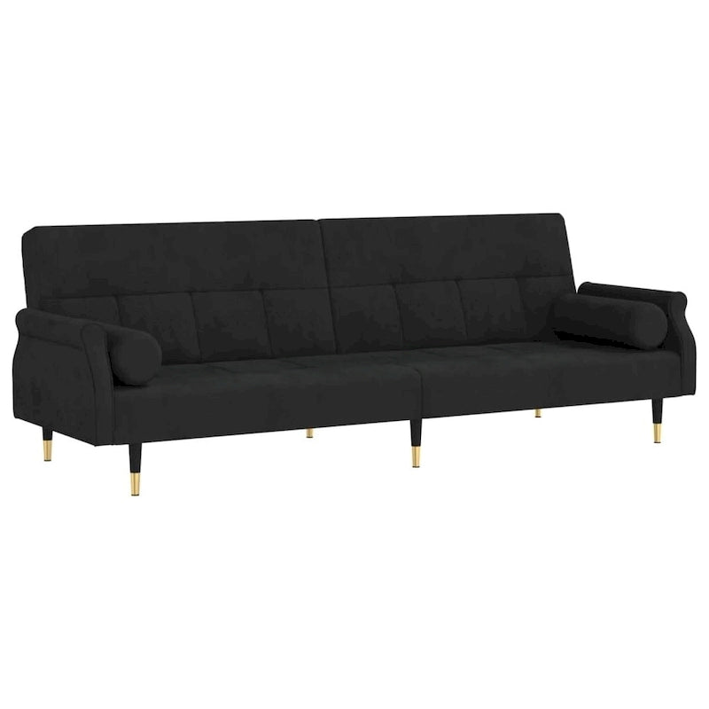vidaXL Divano letto Divano a due posti convertibile con cuscini per monolocale Velluto - 85 x 35 x 27.6