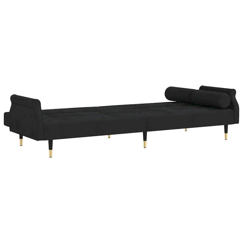 vidaXL Divano letto Divano a due posti convertibile con cuscini per monolocale Velluto - 85 x 35 x 27.6