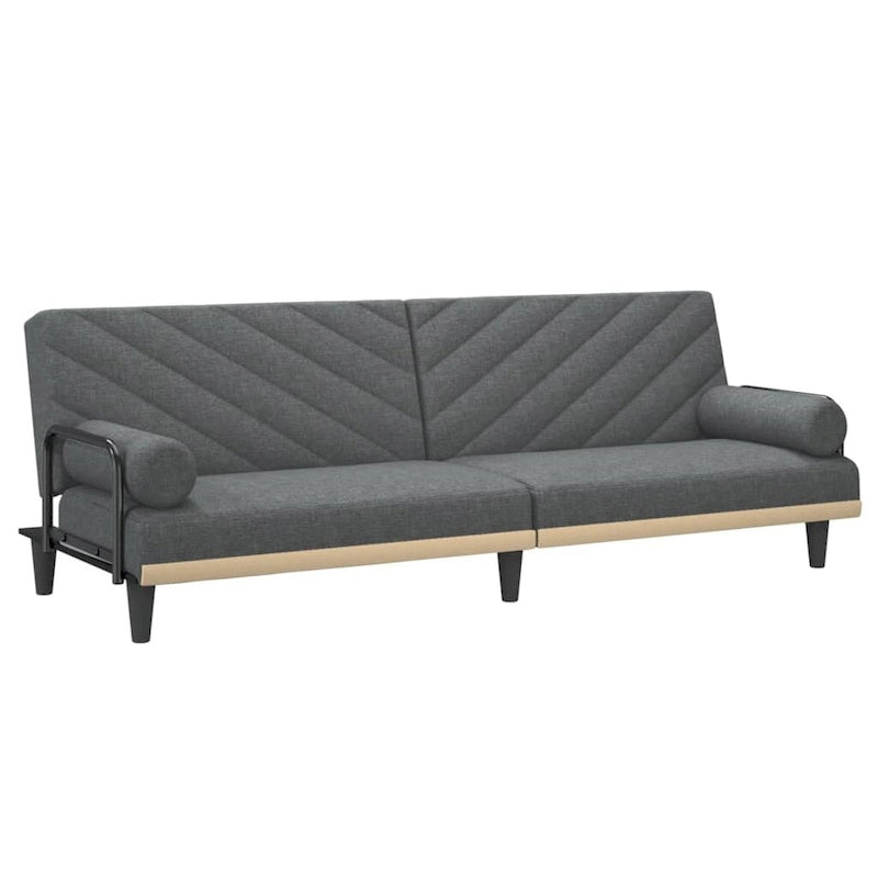 vidaXL Sleeper Sofa with Armrests Sofa Couch Recliner Chair Loveseat Fabric - 80.7 x 35 x 27.6