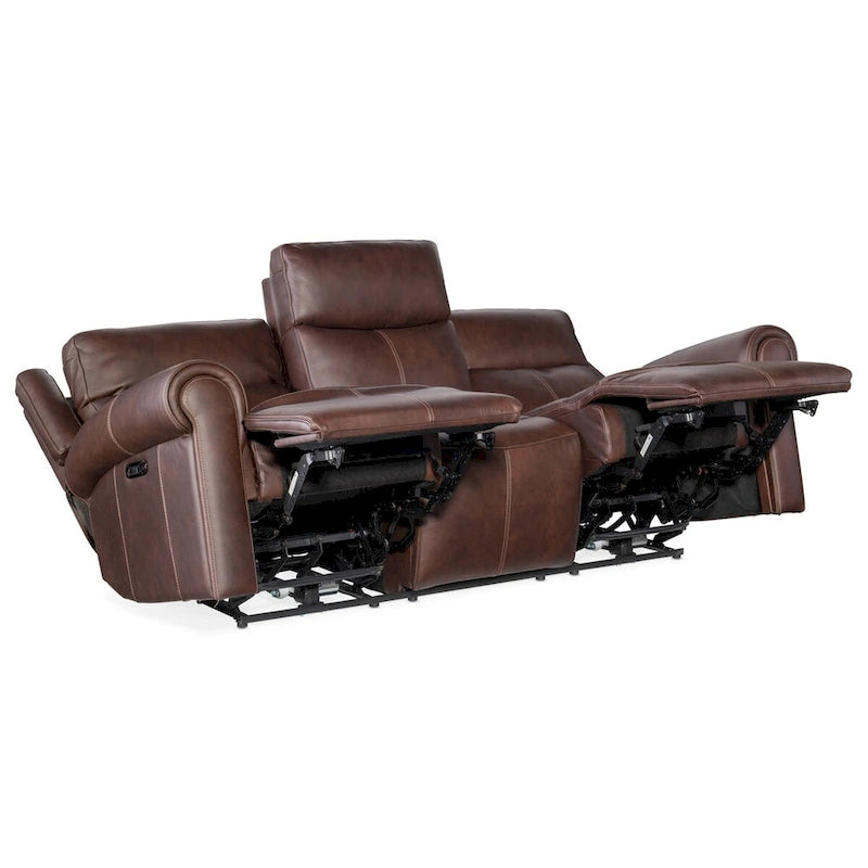 Hooker Furniture SS103-PHZ3-OBERON-POWER-SOFA Oberon 89 Wide Leather