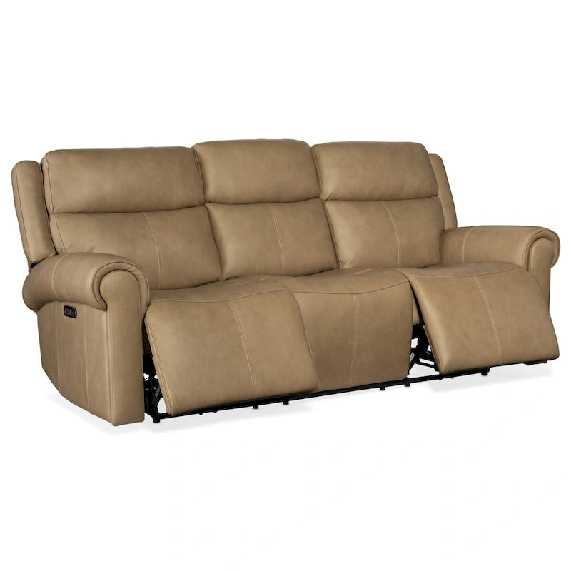Hooker Furniture SS103-PHZ3-OBERON-POWER-SOFA Oberon 89 Wide Leather