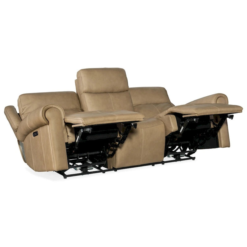 Hooker Furniture SS103-PHZ3-OBERON-POWER-SOFA Oberon 89 Wide Leather