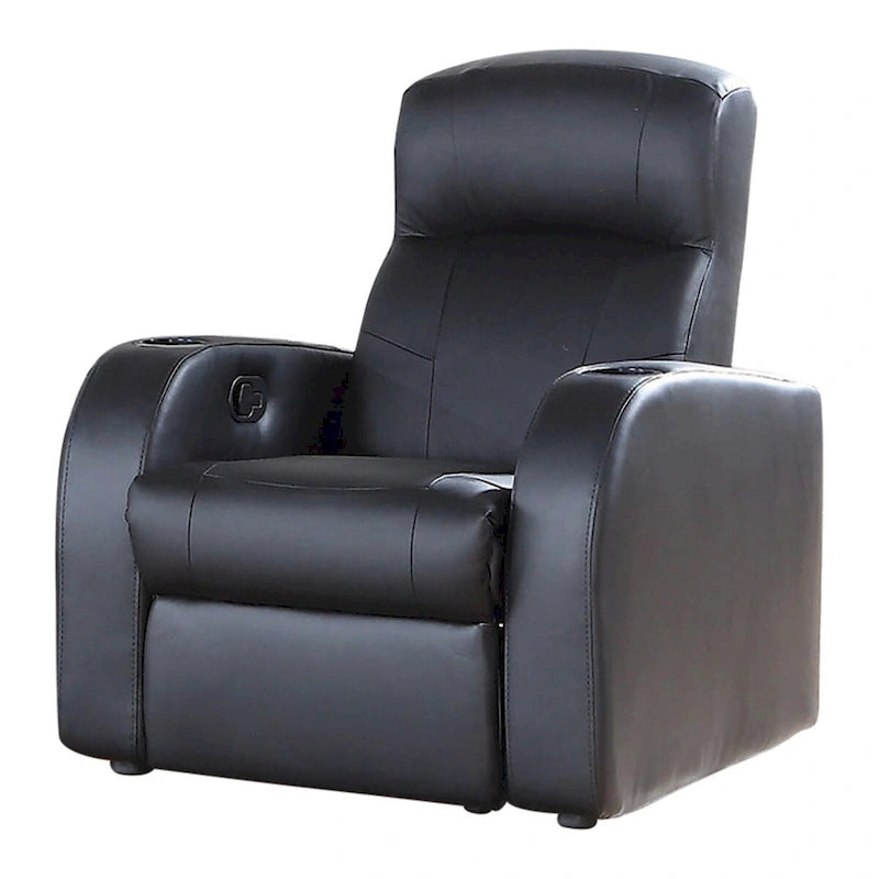 Greenfield Cyrus Black 3-seater Home Theater with 2 Wedge Consoles