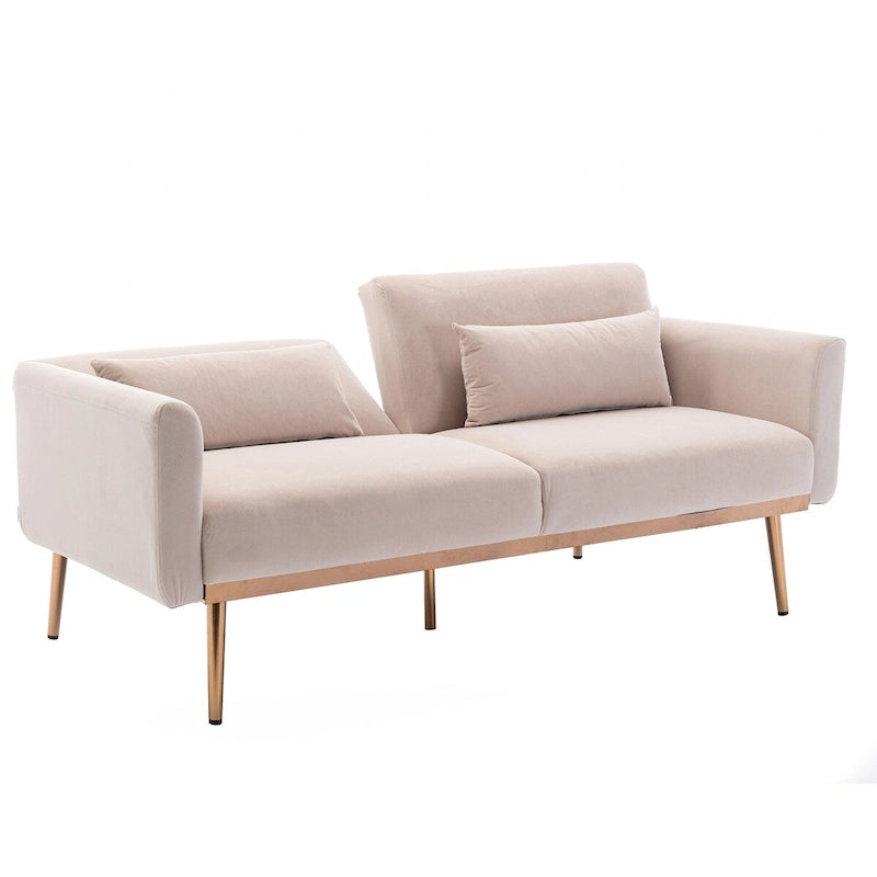 Clihome omvormbare bank met biscuitrug en matras