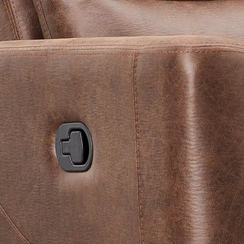 Abbyson Ford Fabric Manual Reclining Sofa