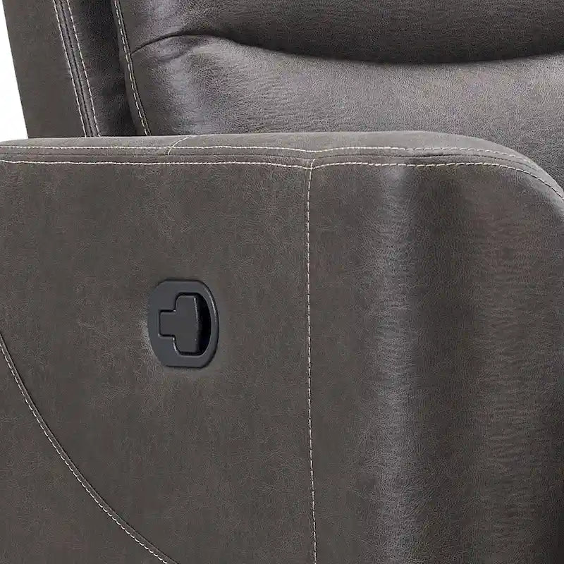 Abbyson Ford Fabric Manual Reclining Sofa